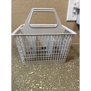GE Dishwasher Silverware Basket, Light Grey  (8 5/8" x 7 x 8")  WD28X0265  ASMN